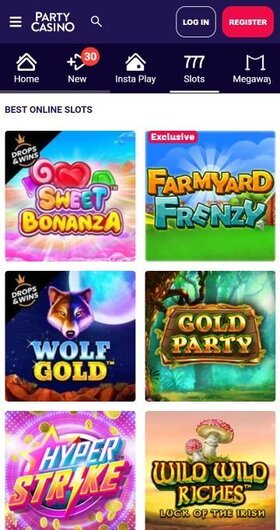 Party Casino slot games